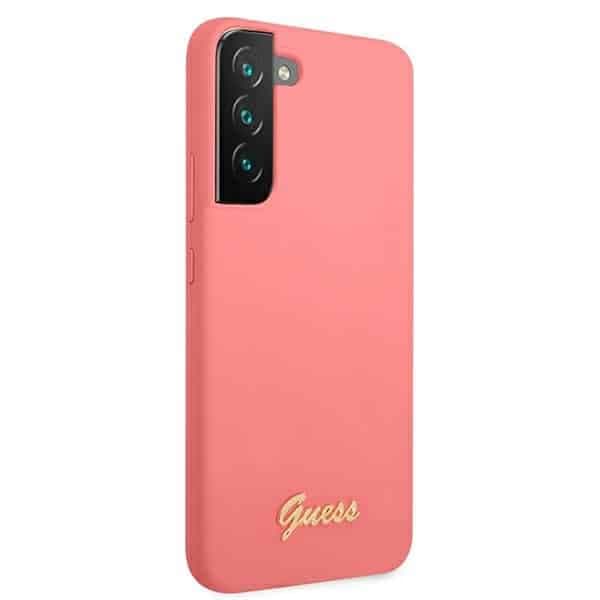 Guess Metal Logo - θήκη για Samsung S22+ S906 - Ροζ 4