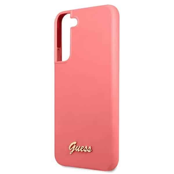 Guess Metal Logo - θήκη για Samsung S22+ S906 - Ροζ 6