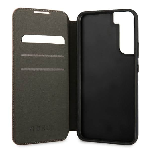 Guess Saffiano Stripe - θήκη για Samsung Galaxy S22 + S906 - Ροζ 6