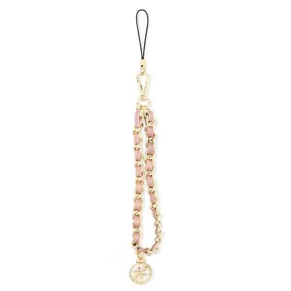 Guess charm GUSTSAS4P Phone Strap ροζ/pink Chain Metal 4G Charm 3