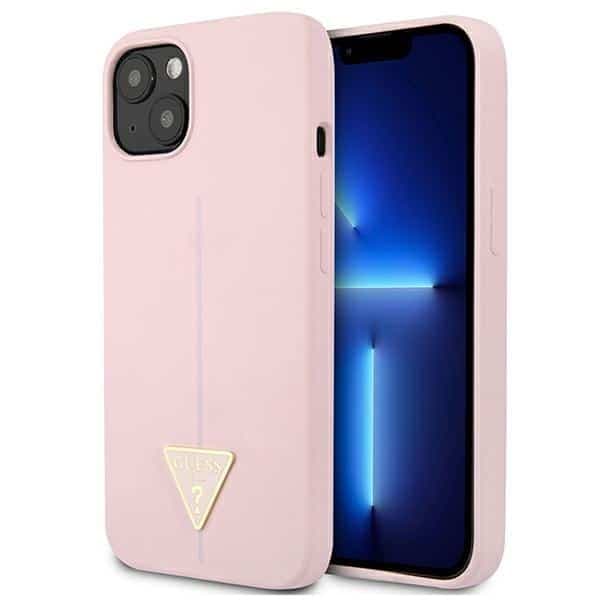 Guess Silicone Triangle - θήκη για Apple iPhone 13 mini - Μωβ