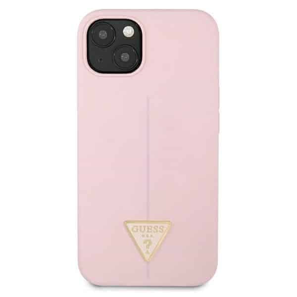 Guess Silicone Triangle - θήκη για Apple iPhone 13 mini - Μωβ 3
