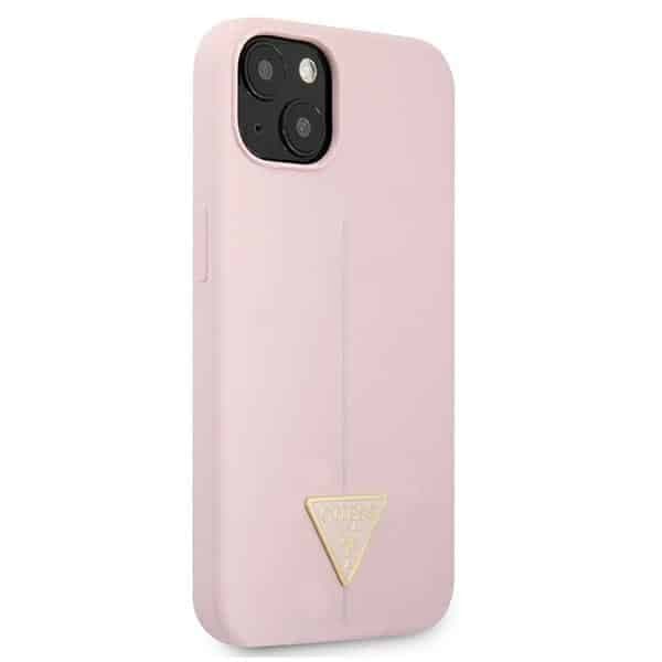 Guess Silicone Triangle - θήκη για Apple iPhone 13 mini - Μωβ 4