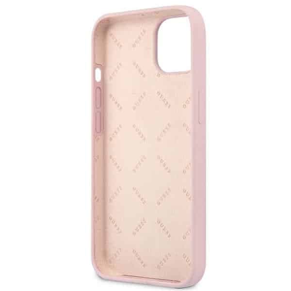 Guess Silicone Triangle - θήκη για Apple iPhone 13 mini - Μωβ 7