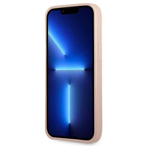 Guess Triangle Logo Cardslot - θήκη για Apple iPhone 13 Pro Max - Ροζ 5