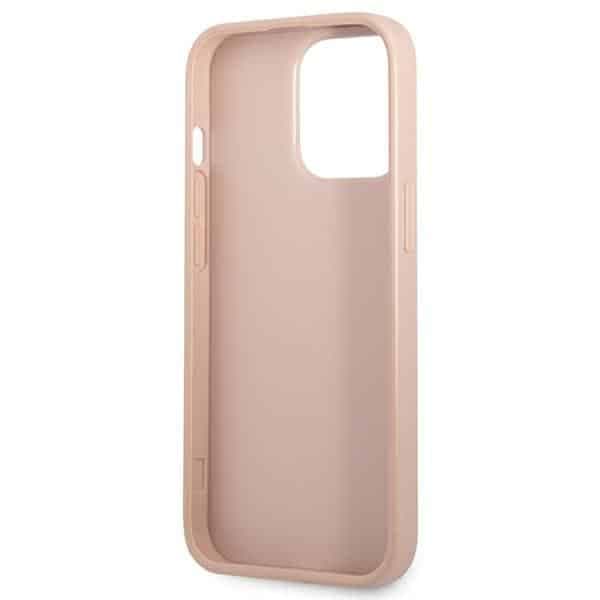 Guess Triangle Logo Cardslot - θήκη για Apple iPhone 13 Pro Max - Ροζ 7
