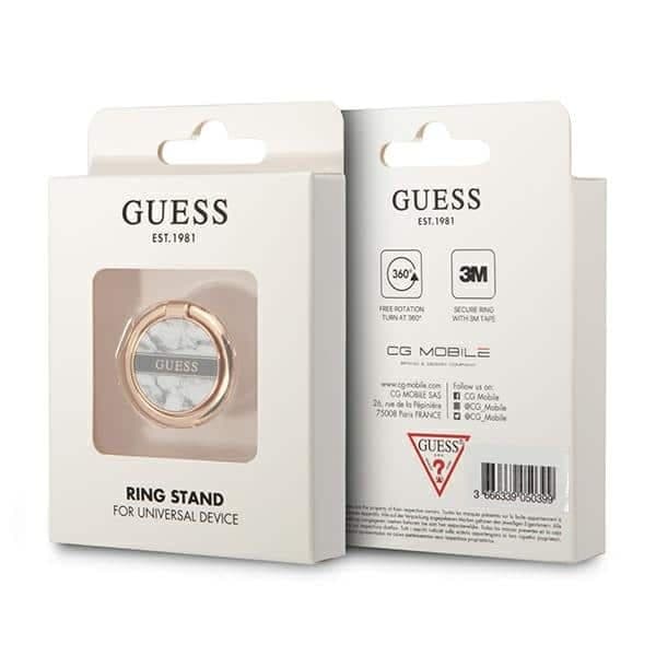 Guess Ring stand GURSHCHMAG biały/white Marble 2