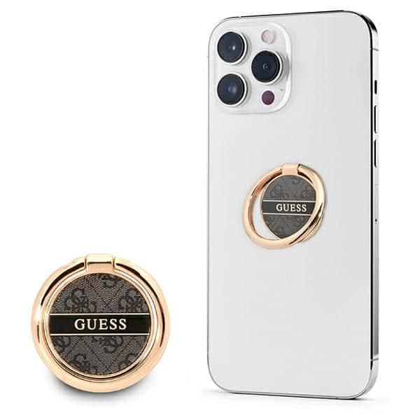 Guess Δαχτυλίδι στάντ GURSHG4SK μαύρο/μαύρο 4G