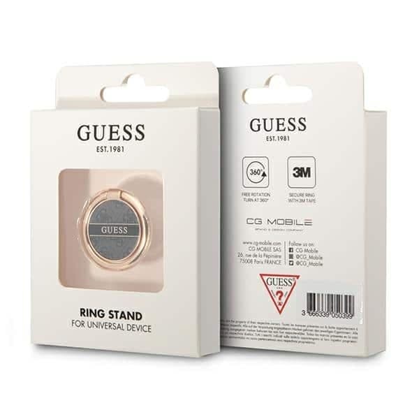 Guess Δαχτυλίδι στάντ GURSHG4SK μαύρο/μαύρο 4G 2