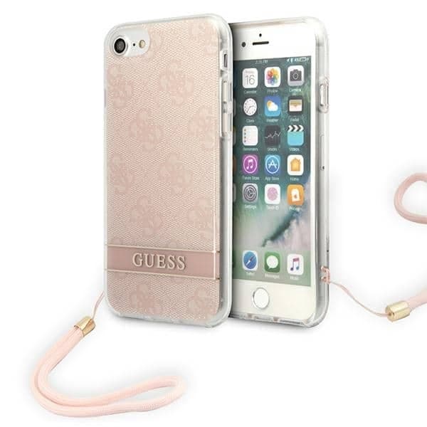 Guess 4G Print Strap - θήκη για Apple iPhone SE (2022) / - Ροζ