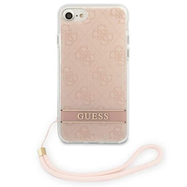 Guess 4G Print Strap - θήκη για Apple iPhone SE (2022) / - Ροζ 3