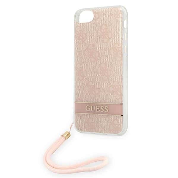 Guess 4G Print Strap - θήκη για Apple iPhone SE (2022) / - Ροζ 6