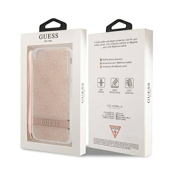 Guess 4G Print Strap - θήκη για Apple iPhone SE (2022) / - Ροζ 8