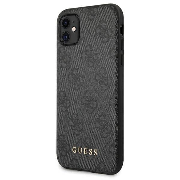 Guess Metal Gold Logo - Apple iPhone 11 - Γκρι 2