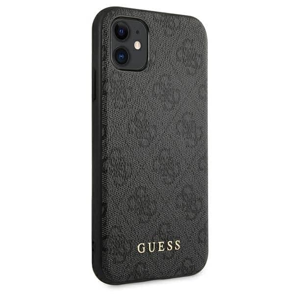 Guess Metal Gold Logo - Apple iPhone 11 - Γκρι 4