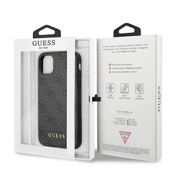 Guess Metal Gold Logo - Apple iPhone 11 - Γκρι 8