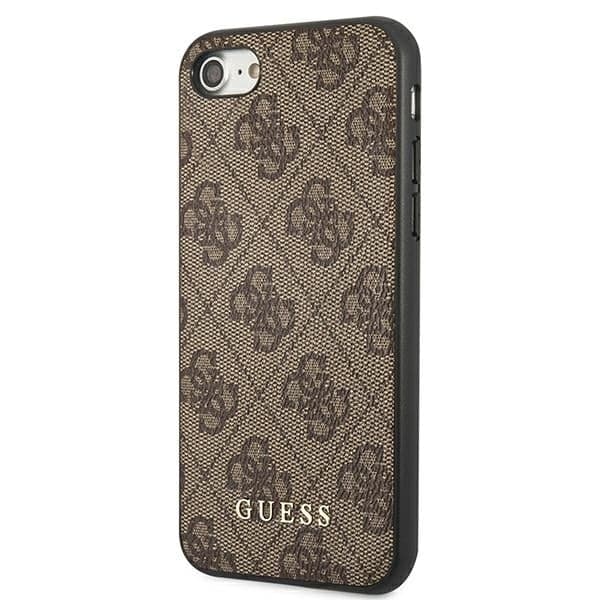 Guess 4G Metal Gold - θήκη για Apple iPhone SE (2022) / (2020) 7 8 - Καφέ 2