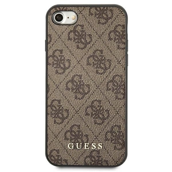 Guess 4G Metal Gold - θήκη για Apple iPhone SE (2022) / (2020) 7 8 - Καφέ 3