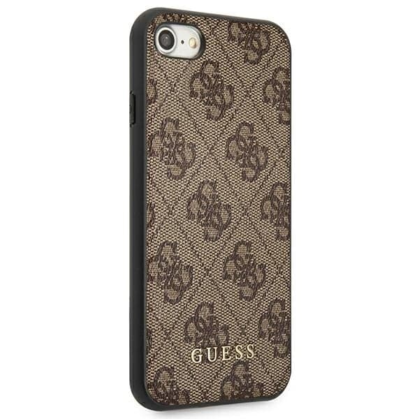 Guess 4G Metal Gold - θήκη για Apple iPhone SE (2022) / (2020) 7 8 - Καφέ 4