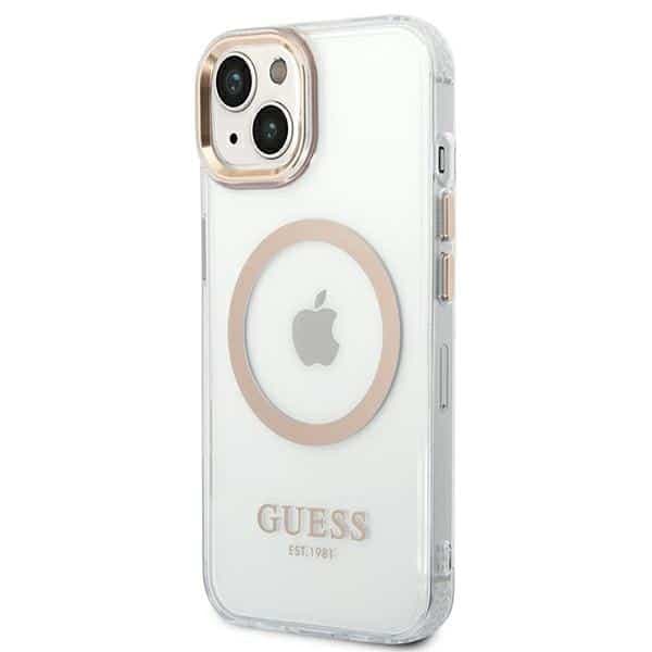 Guess Metal Outline MagSafe - θήκη για Apple iPhone 14 Plus - Χρυσό 2