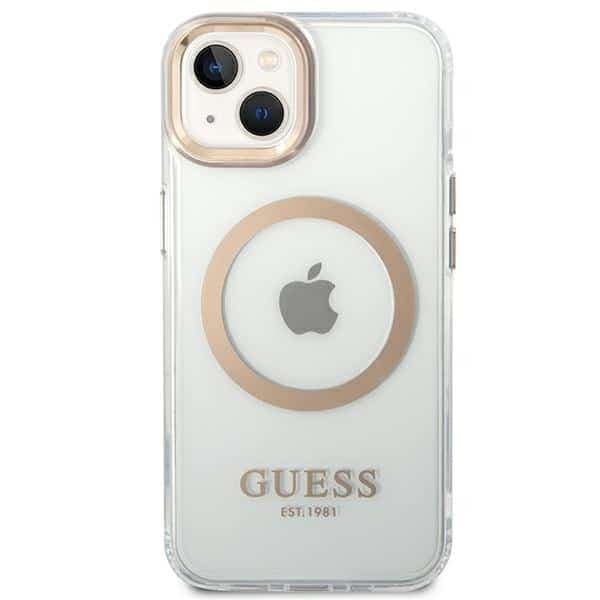 Guess Metal Outline MagSafe - θήκη για Apple iPhone 14 Plus - Χρυσό 3