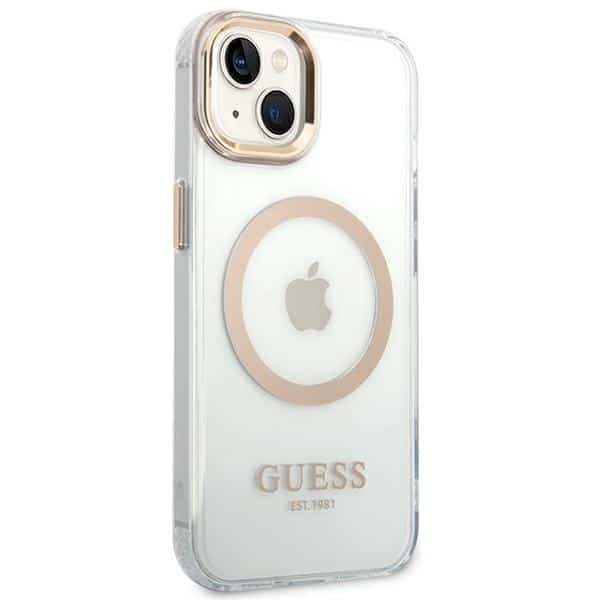 Guess Metal Outline MagSafe - θήκη για Apple iPhone 14 Plus - Χρυσό 4