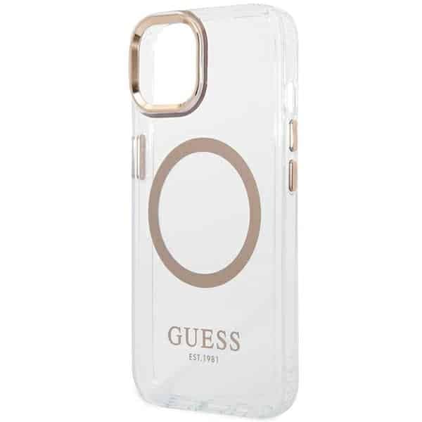 Guess Metal Outline MagSafe - θήκη για Apple iPhone 14 Plus - Χρυσό 6