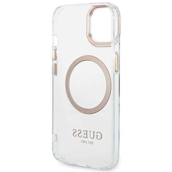 Guess Metal Outline MagSafe - θήκη για Apple iPhone 14 Plus - Χρυσό 7