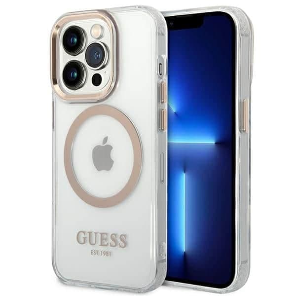 Guess Metal Outline Magsafe - θήκη για Apple iPhone 14 Pro - Διάφανο