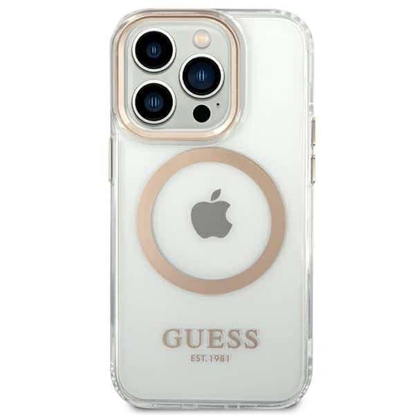 Guess Metal Outline Magsafe - θήκη για Apple iPhone 14 Pro - Διάφανο 3