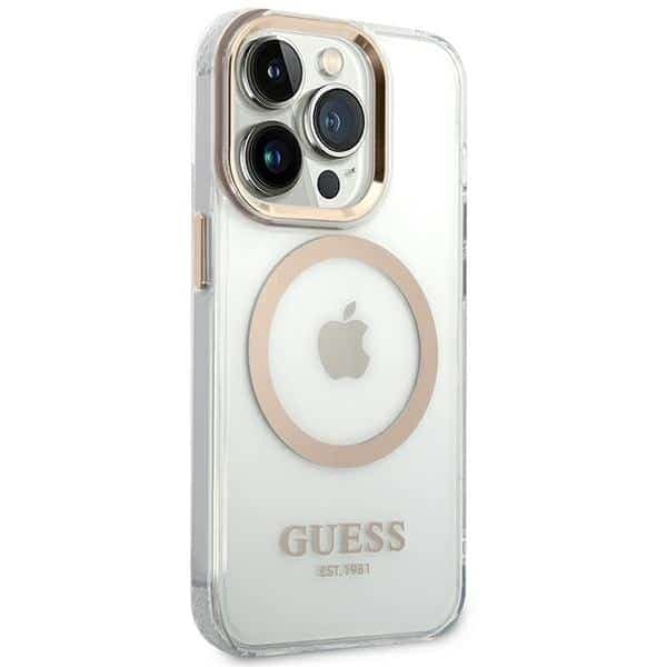 Guess Metal Outline Magsafe - θήκη για Apple iPhone 14 Pro - Διάφανο 4