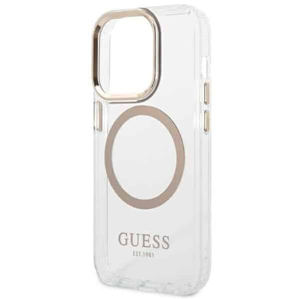 Guess Metal Outline Magsafe - θήκη για Apple iPhone 14 Pro - Διάφανο 6