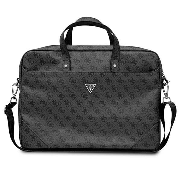Guess Τσάντα GUCB15P4TK 16" μαύρη/ black Saffiano 4G Triangle Logo