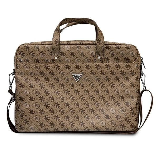 Guess Τσάντα GUCB15P4TW 16" καφέ/ brown Saffiano 4G Triangle Logo