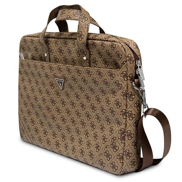 Guess Τσάντα GUCB15P4TW 16" καφέ/ brown Saffiano 4G Triangle Logo 2