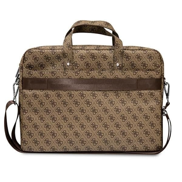 Guess Τσάντα GUCB15P4TW 16" καφέ/ brown Saffiano 4G Triangle Logo 3