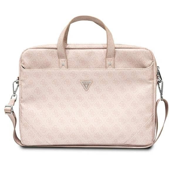 Guess Τσάντα GUCB15P4TP 16" ροζ/ pink Saffiano 4G Triangle Logo
