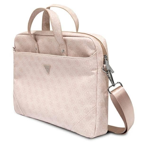 Guess Τσάντα GUCB15P4TP 16" ροζ/ pink Saffiano 4G Triangle Logo 2