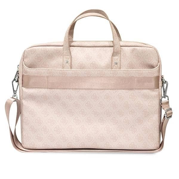Guess Τσάντα GUCB15P4TP 16" ροζ/ pink Saffiano 4G Triangle Logo 3