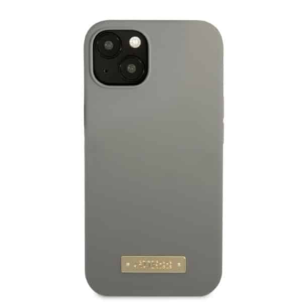 Guess Silicone Logo Plate MagSafe - θήκη για Apple iPhone 13 mini - Γκρι 3
