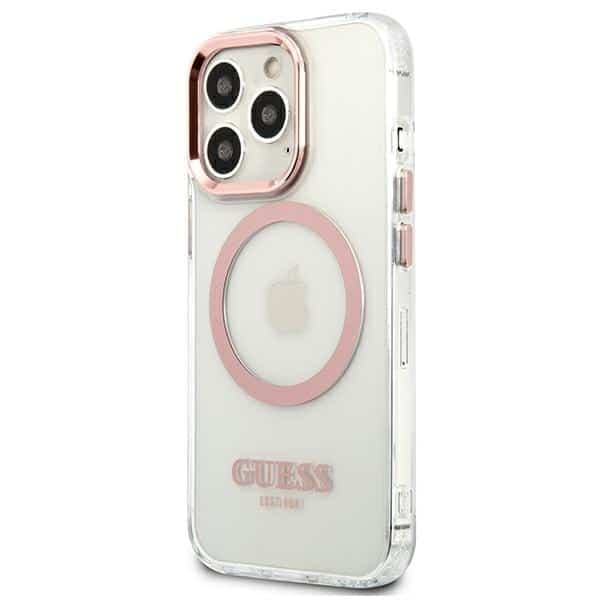 Guess Metal Outline MagSafe - θήκη για Apple iPhone 13 Pro / - Ροζ 2