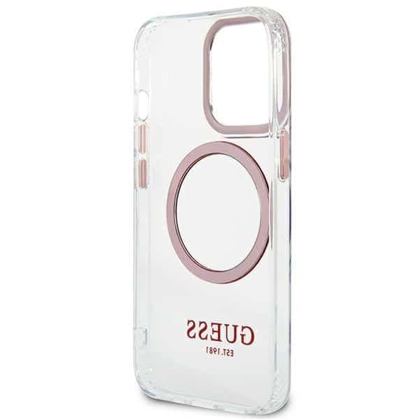Guess Metal Outline MagSafe - θήκη για Apple iPhone 13 Pro / - Ροζ 7