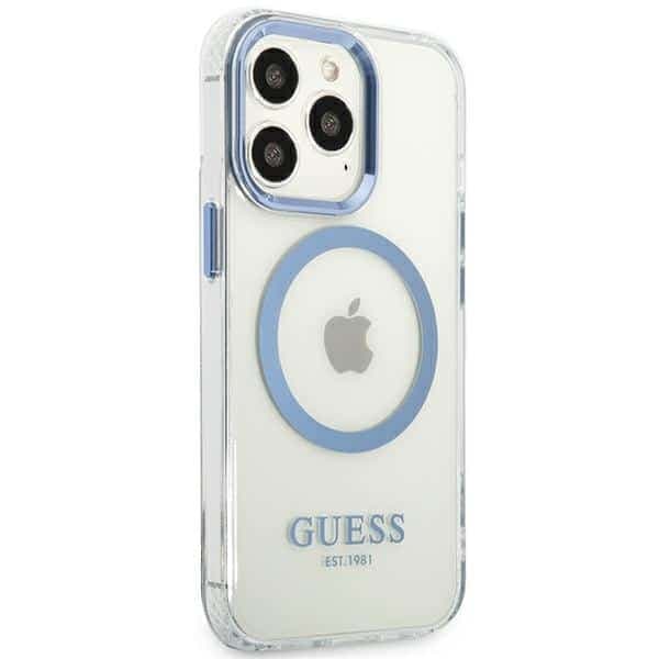 Guess Metal Outline MagSafe - θήκη για Apple iPhone 13 Pro / - Μπλε 4