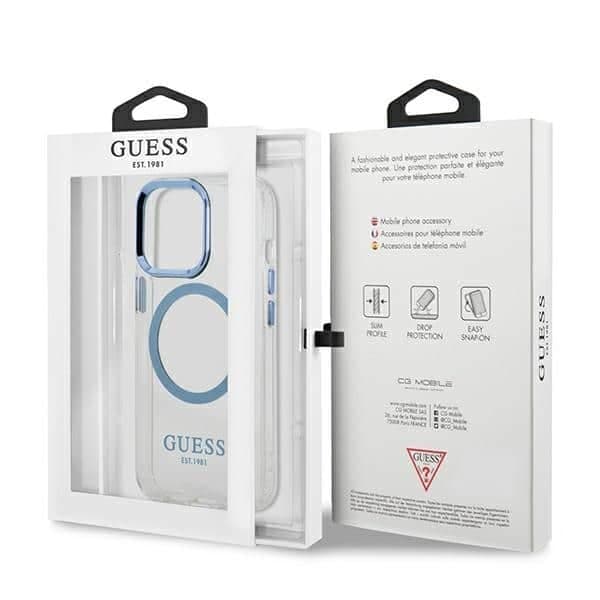 Guess Metal Outline MagSafe - θήκη για Apple iPhone 13 Pro / - Μπλε 8
