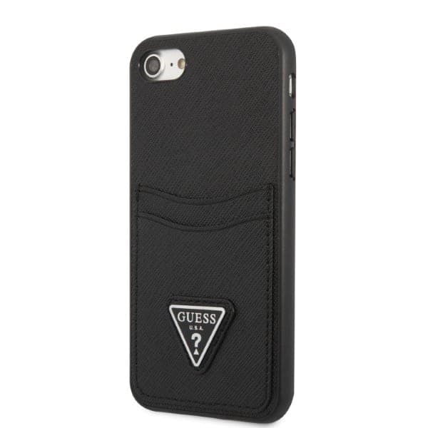 Guess Saffiano Triangle - θήκη για Apple iPhone 7 / 8 SE (2020) (2022) - Μαύρο 2