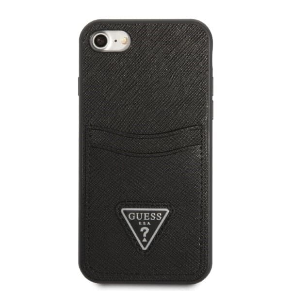Guess Saffiano Triangle - θήκη για Apple iPhone 7 / 8 SE (2020) (2022) - Μαύρο 3
