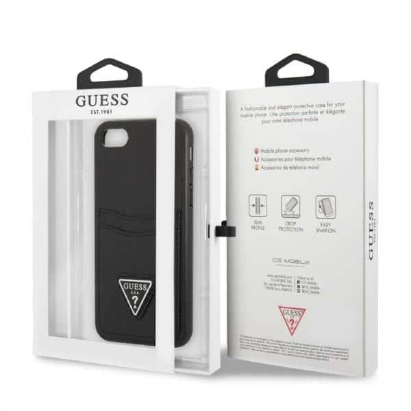 Guess Saffiano Triangle - θήκη για Apple iPhone 7 / 8 SE (2020) (2022) - Μαύρο 8