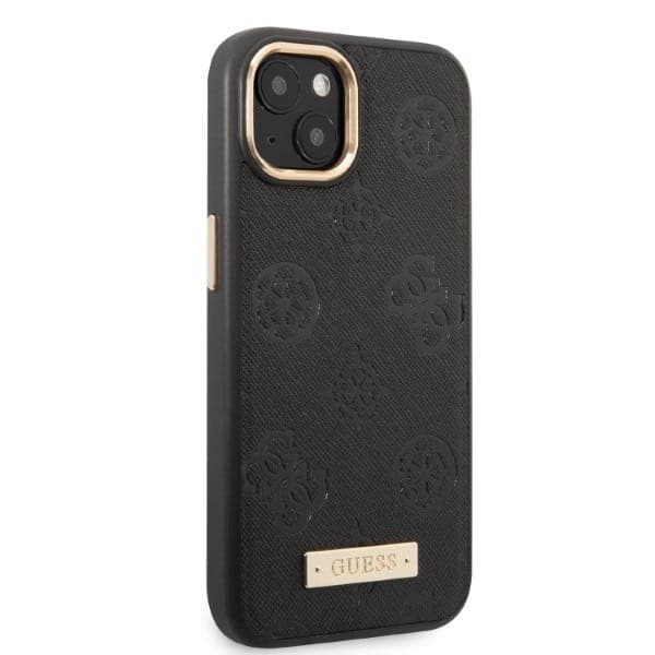 Guess Peony Logo Plate MagSafe - θήκη για Apple iPhone 13 - Μαύρο 4