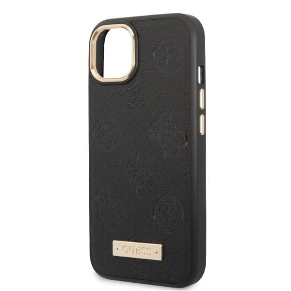 Guess Peony Logo Plate MagSafe - θήκη για Apple iPhone 13 - Μαύρο 6