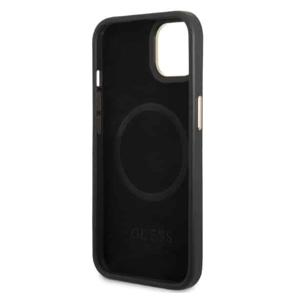 Guess Peony Logo Plate MagSafe - θήκη για Apple iPhone 13 - Μαύρο 7